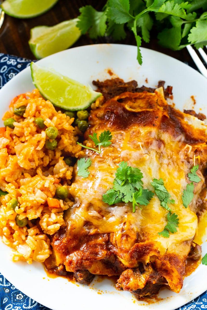 From Scratch Red Enchiladas