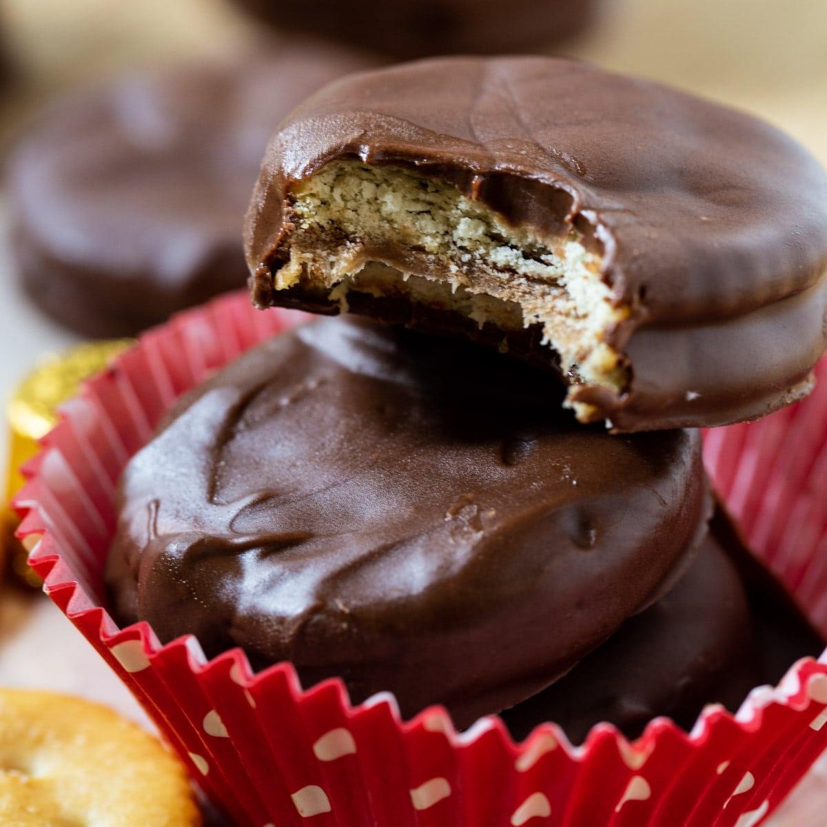 Rolo Stuffed Ritz Crackers