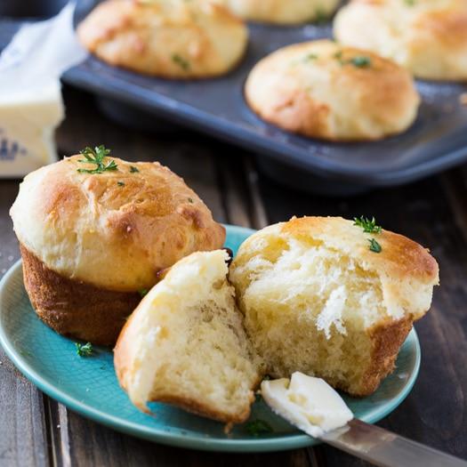Sally Lunn Rolls and Pecan Pie Bars