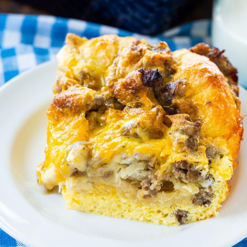 Sausage and Cheese English Muffin Casserole