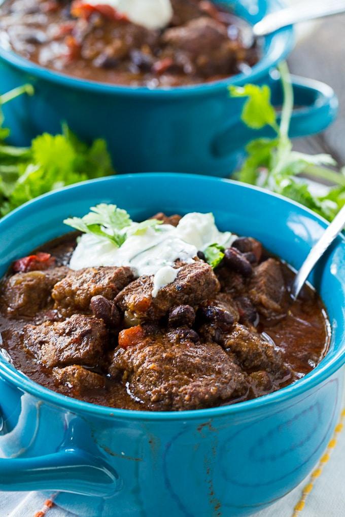Slow Cooker Brisket Chili