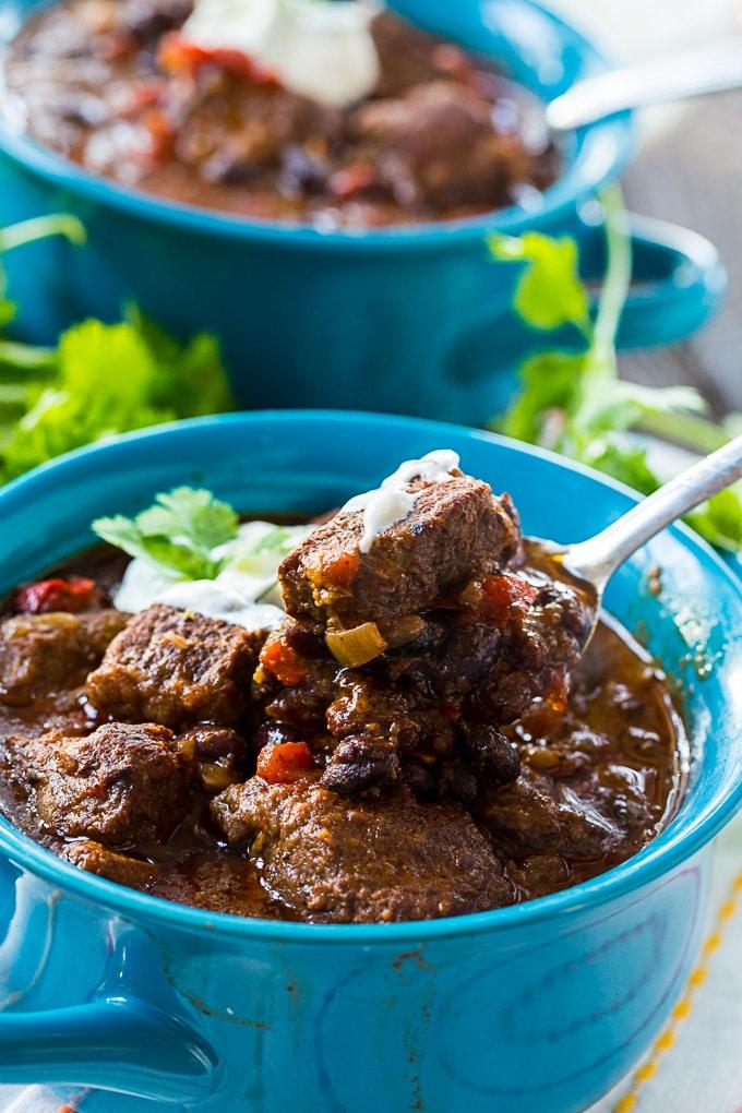 Slow Cooker Brisket Chili