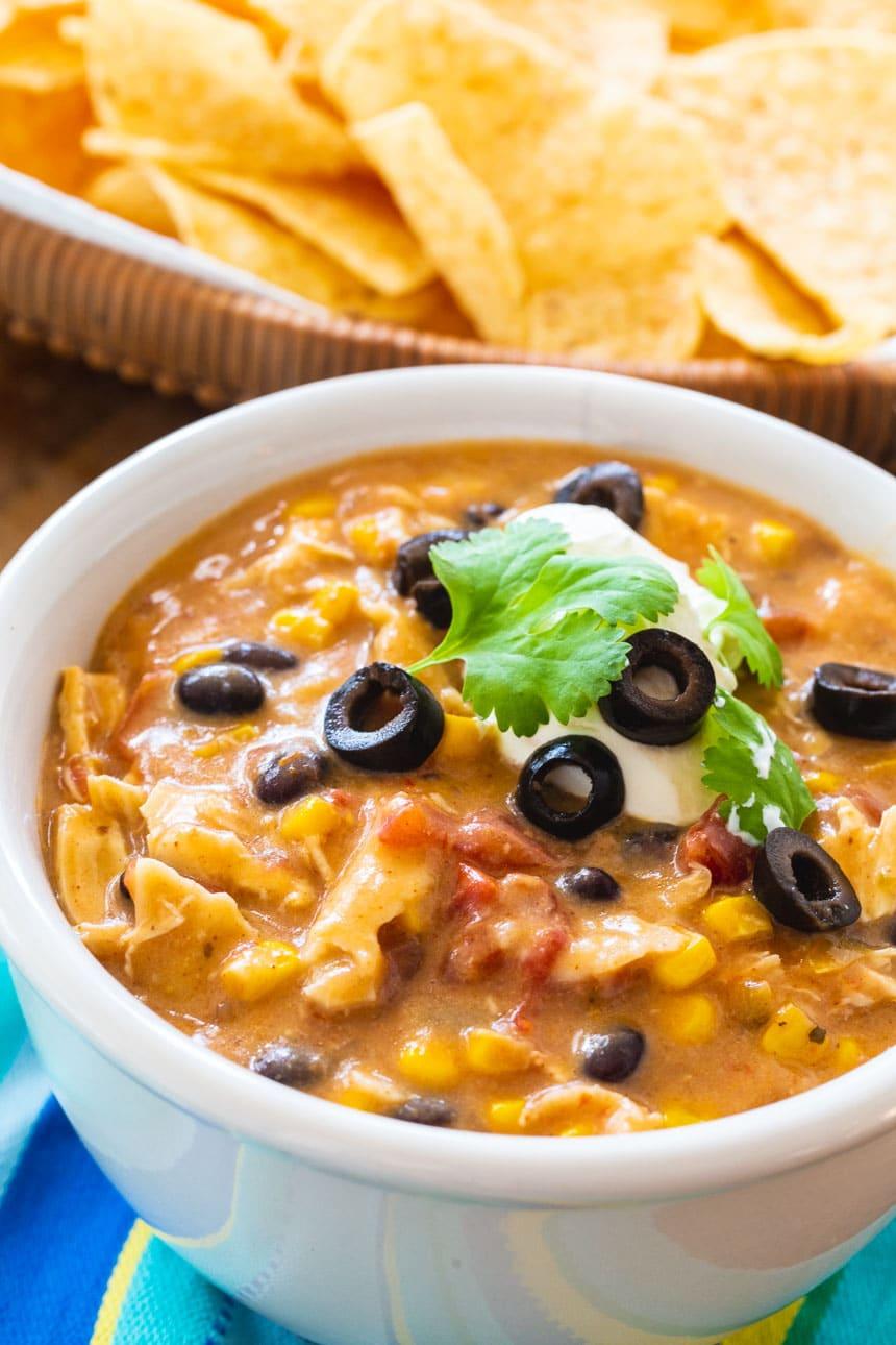 Crock Pot Chicken Tortilla Soup
