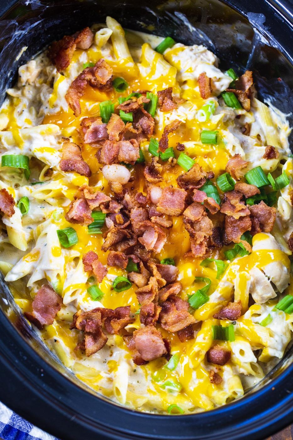 Crack Pasta with Chicken in slow cooker.