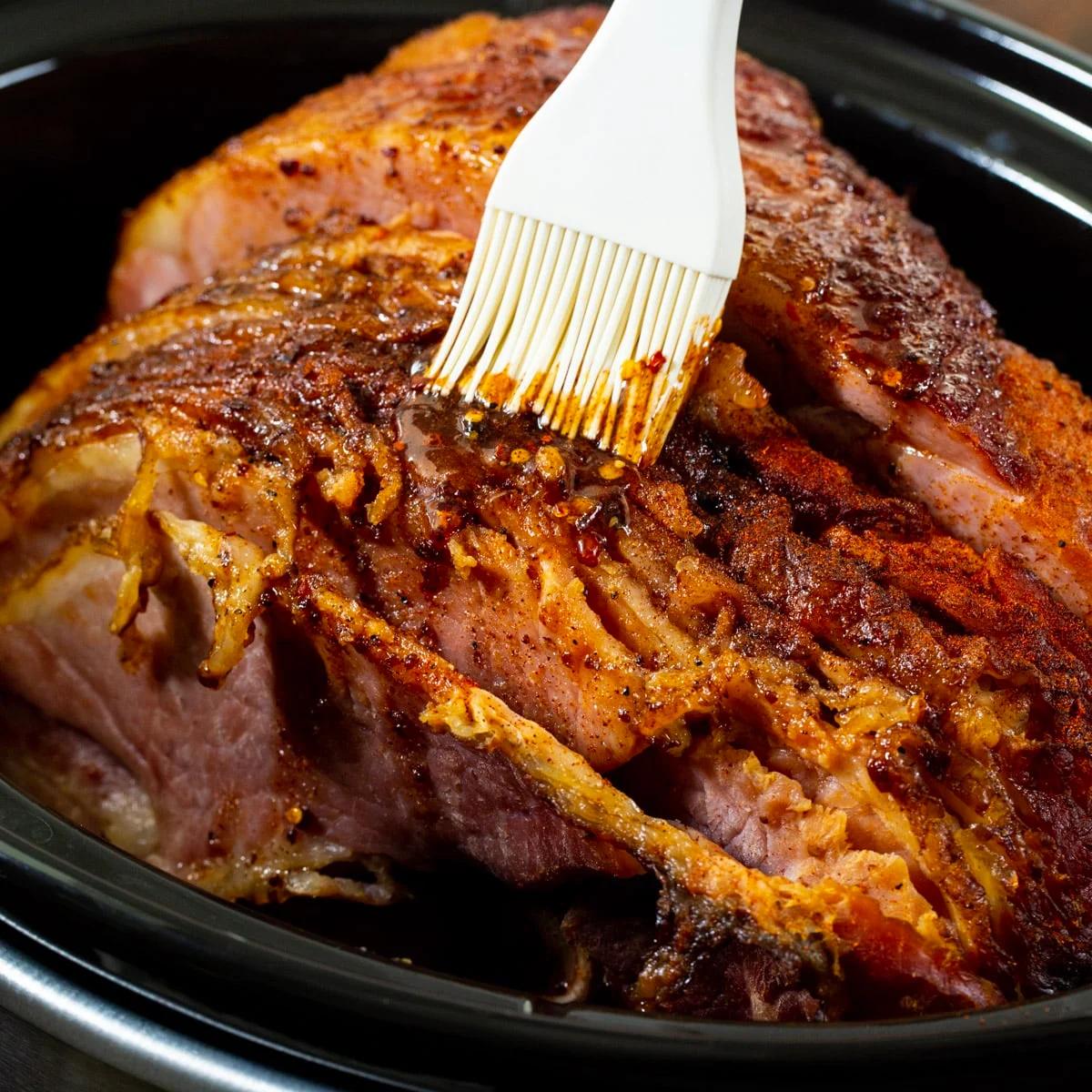 Slow Cooker Hot Honey Ham
