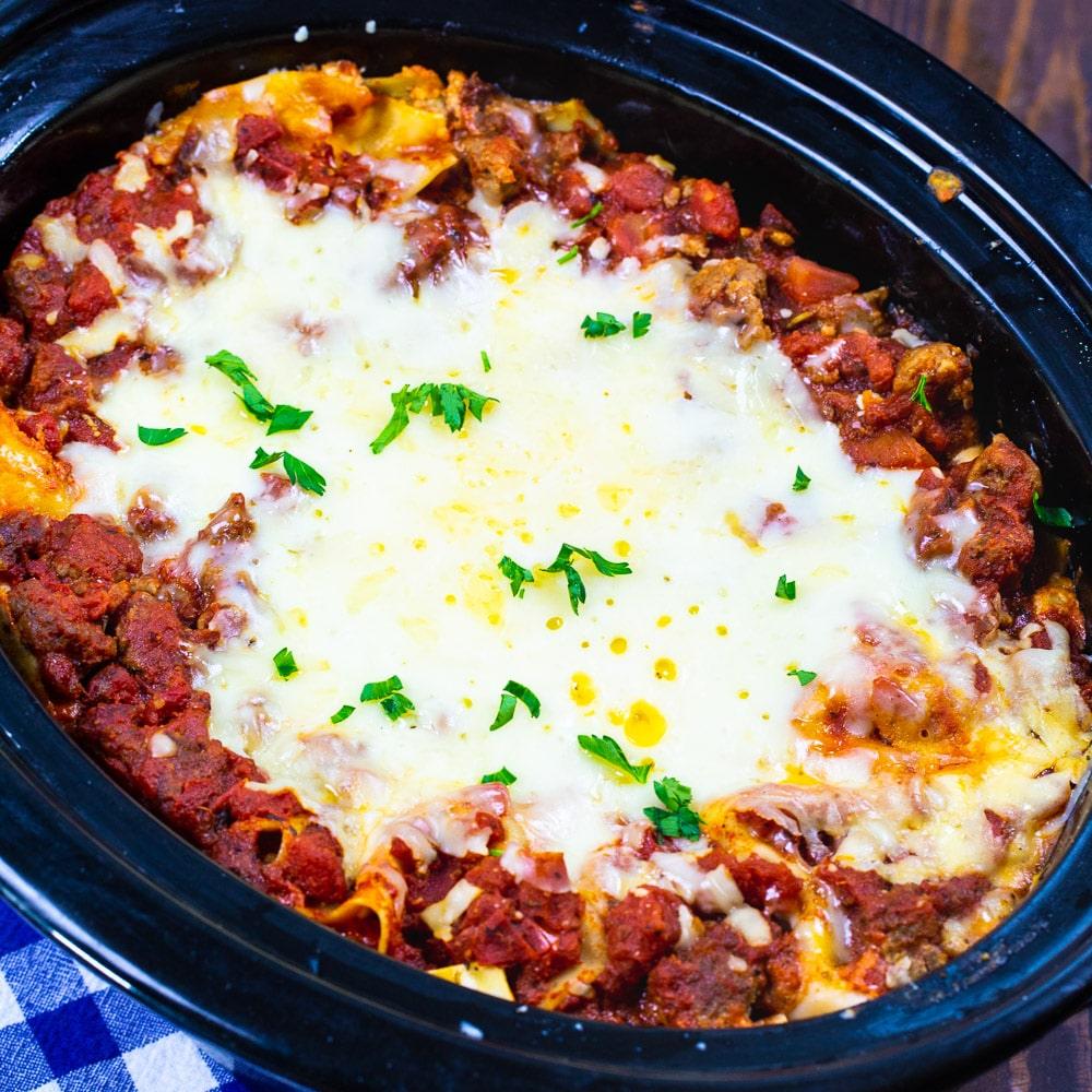 Slow Cooker Sausage Lasagna