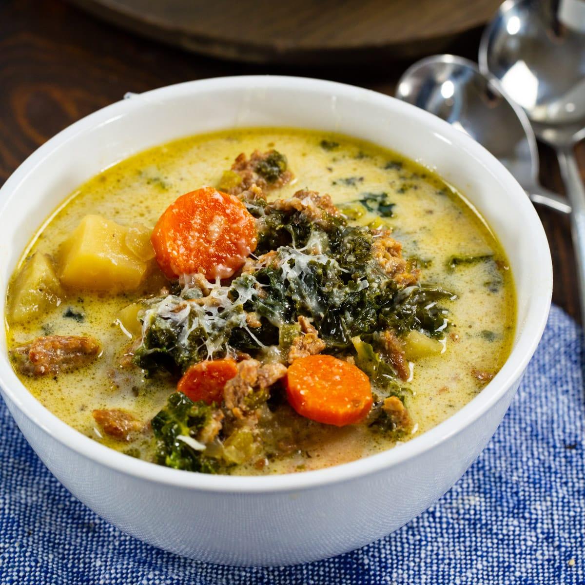 Slow Cooker Tuscan Sausage Soup