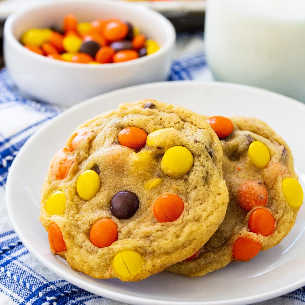 Soft Baked Reese’s Pieces Cookies