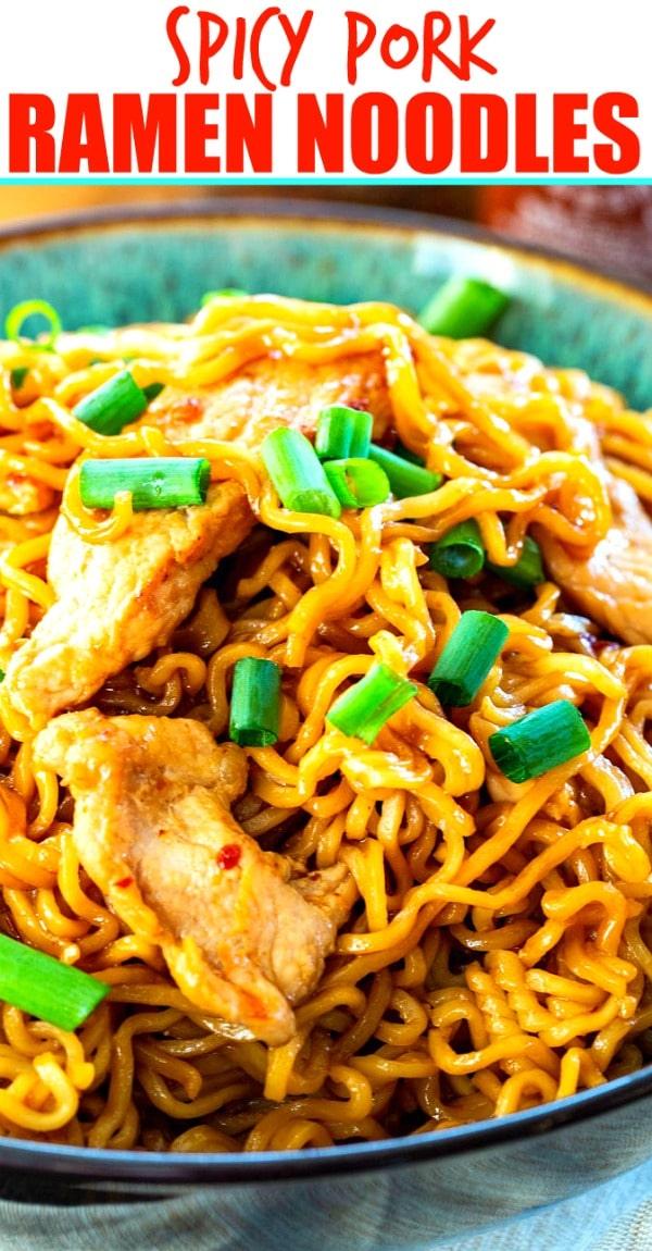Spicy Pork Ramen Noodles