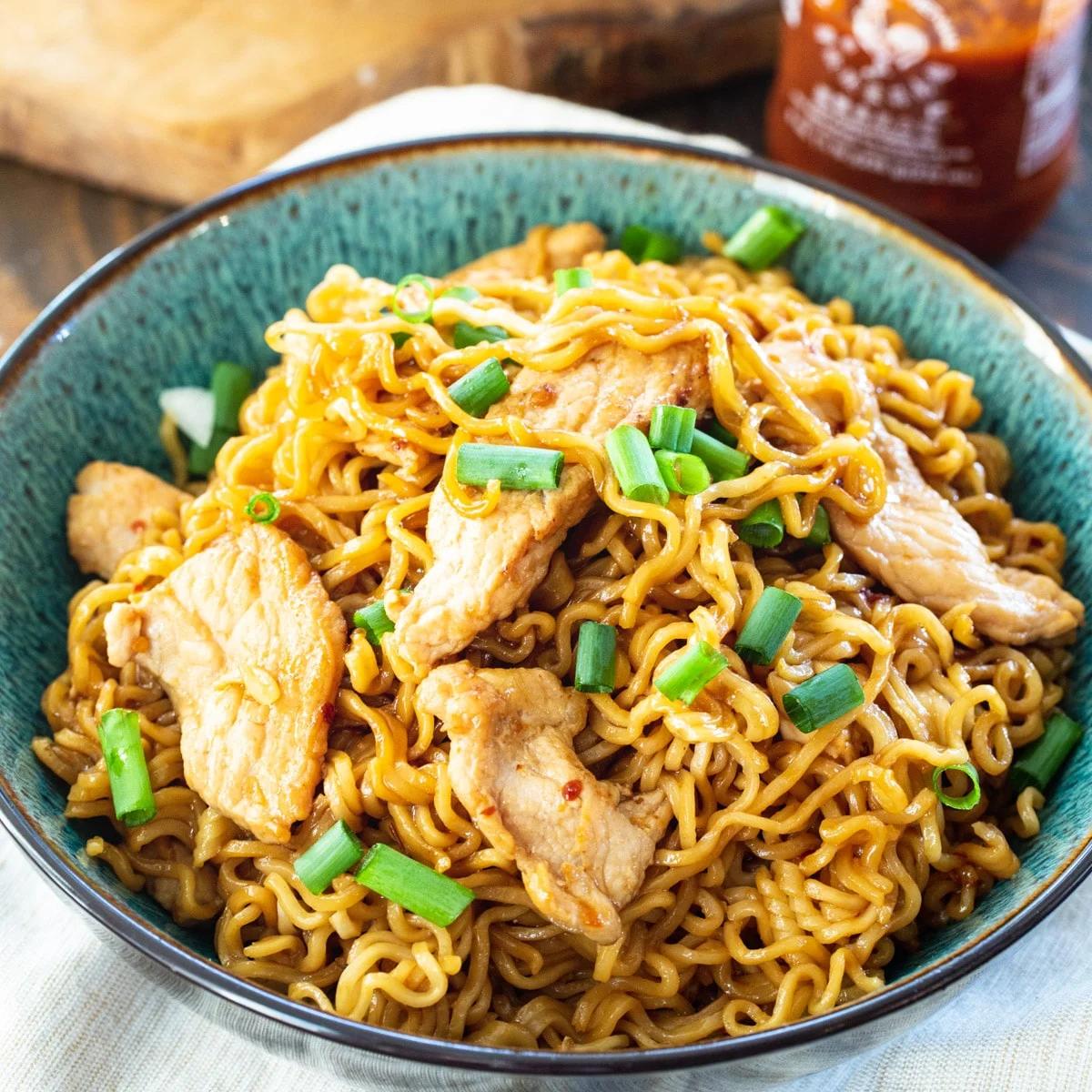 Spicy Pork Ramen Noodles