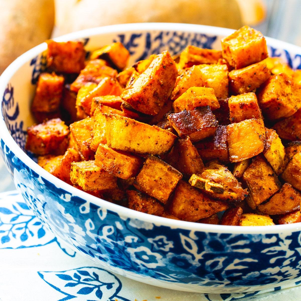 Spicy-Sweet Roasted Sweet Potatoes