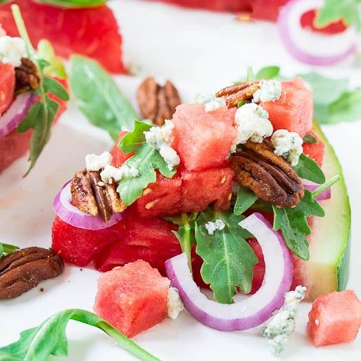 Watermelon and Blue Cheese Salad