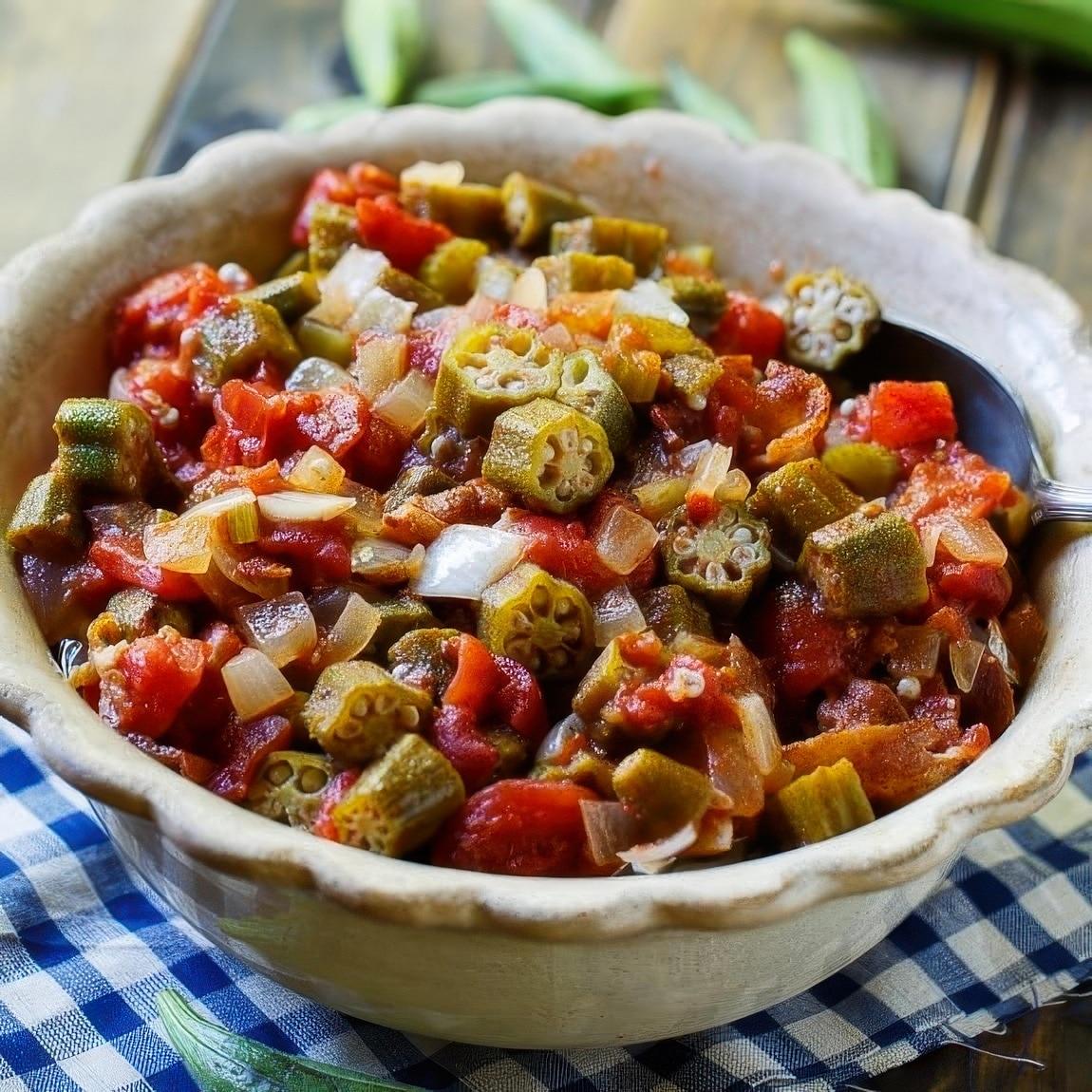 Stewed Okra and Tomatoes