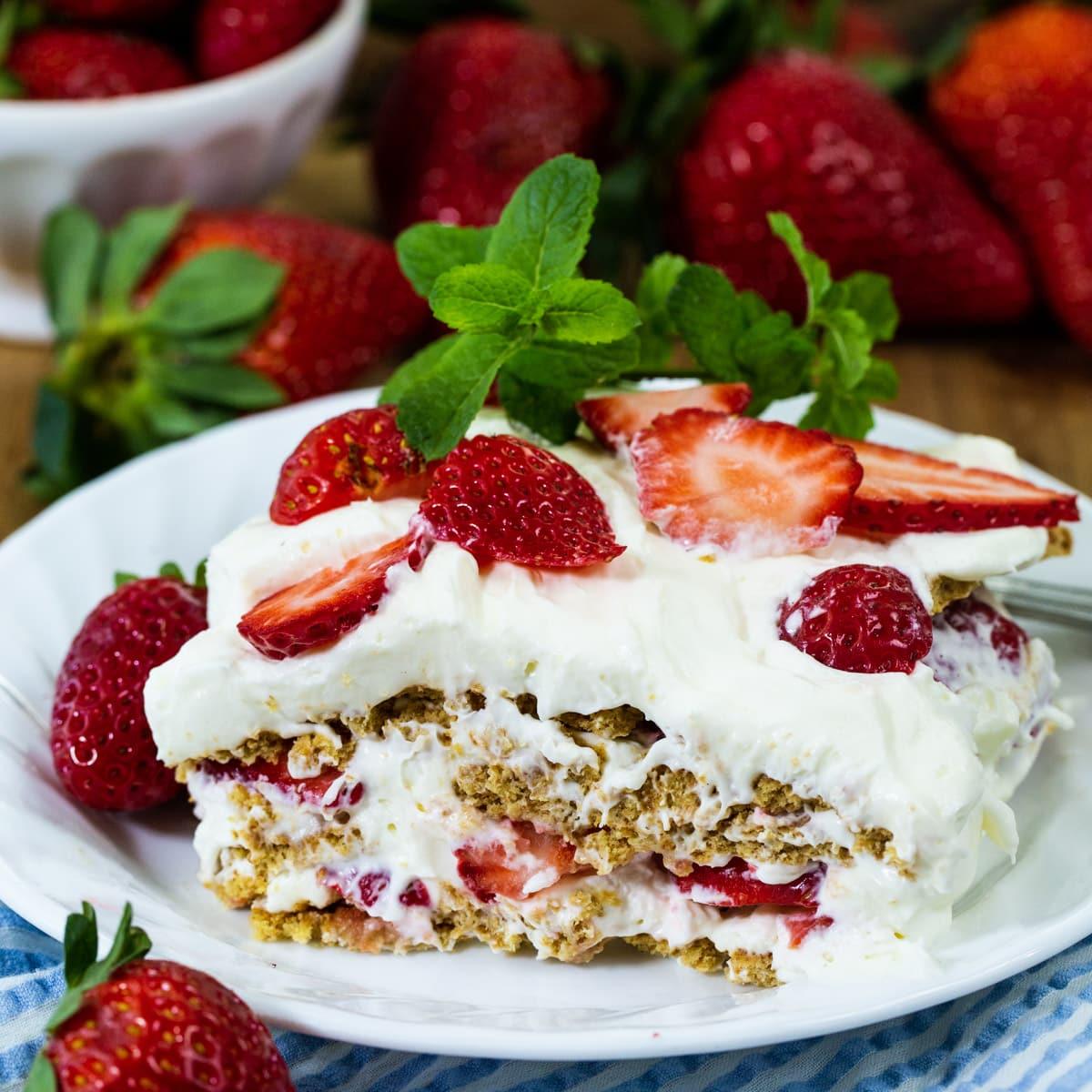 Strawberry Icebox Dessert