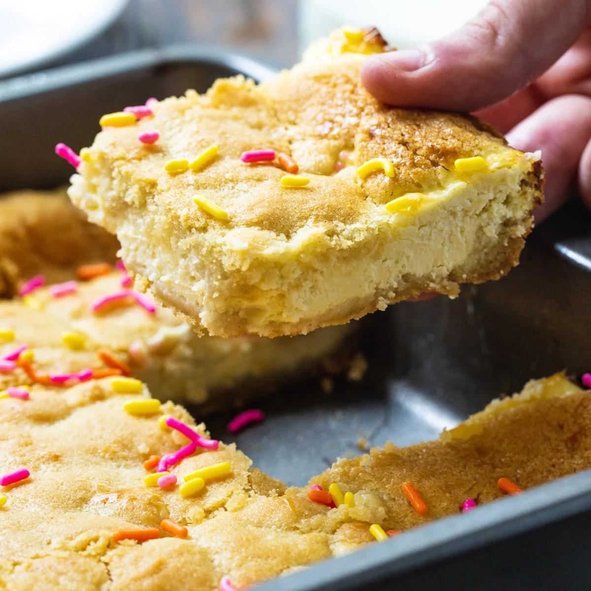 Sugar Cookie Cheesecake Bars
