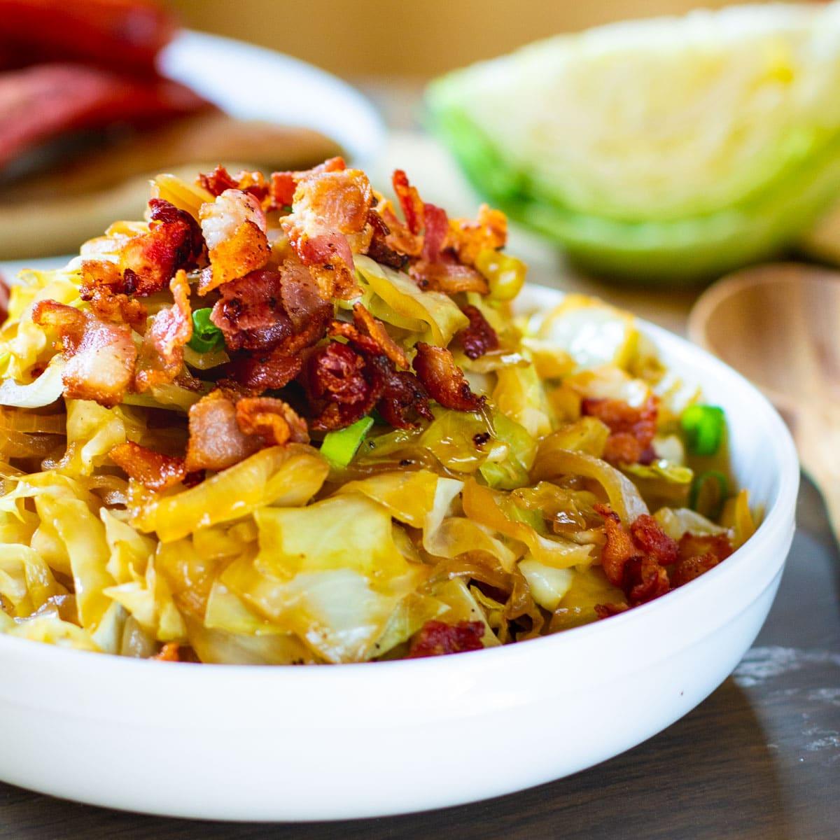 Sweet and Sour Cabbage with Bacon