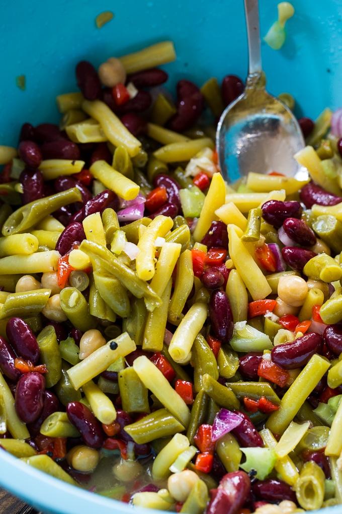 Sweet and Tangy Four Bean Salad