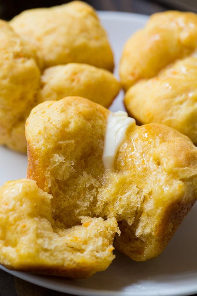 Sweet Potato Cloverleaf Rolls