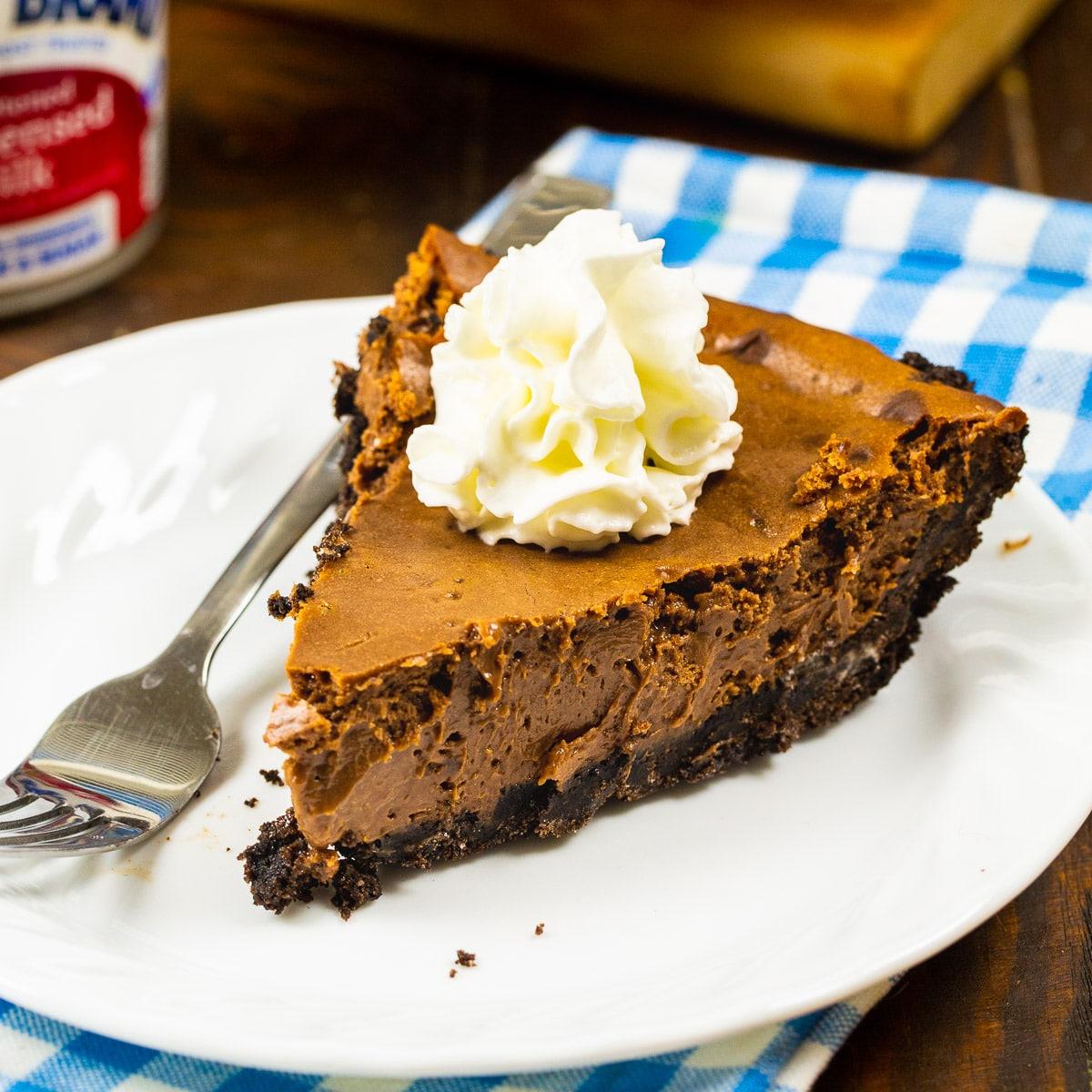 Sweetened Condensed Milk Chocolate Pie