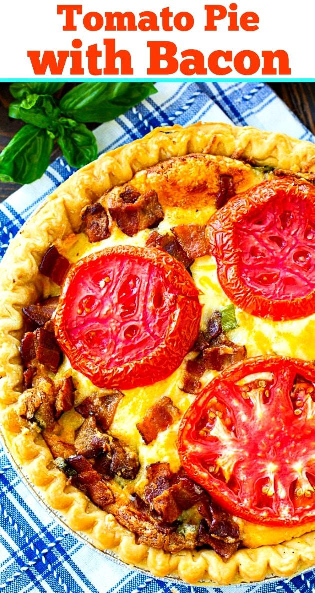 Tomato Pie with Bacon