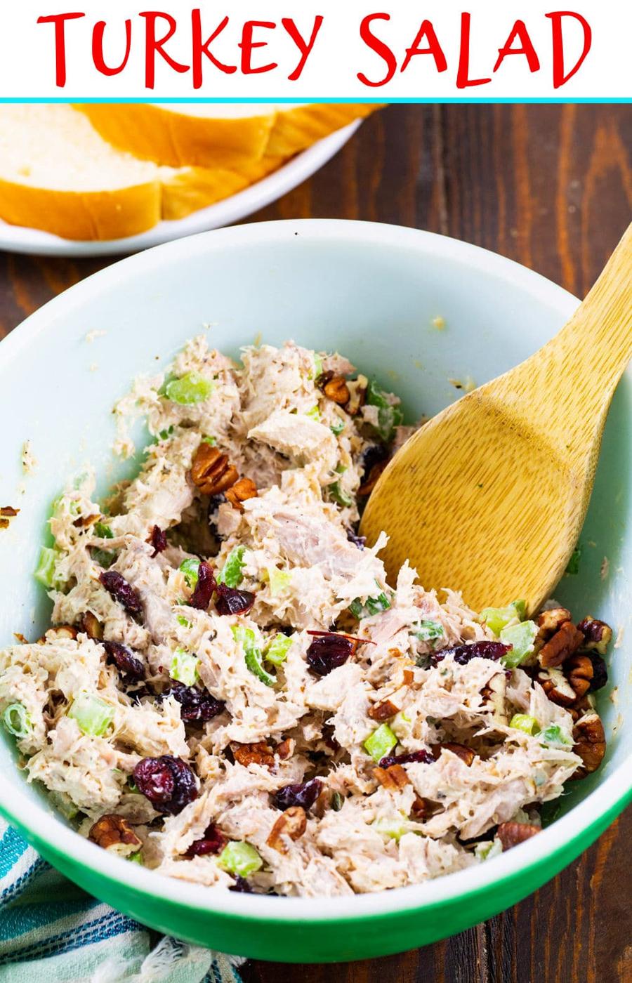 Turkey Salad in a bowl.