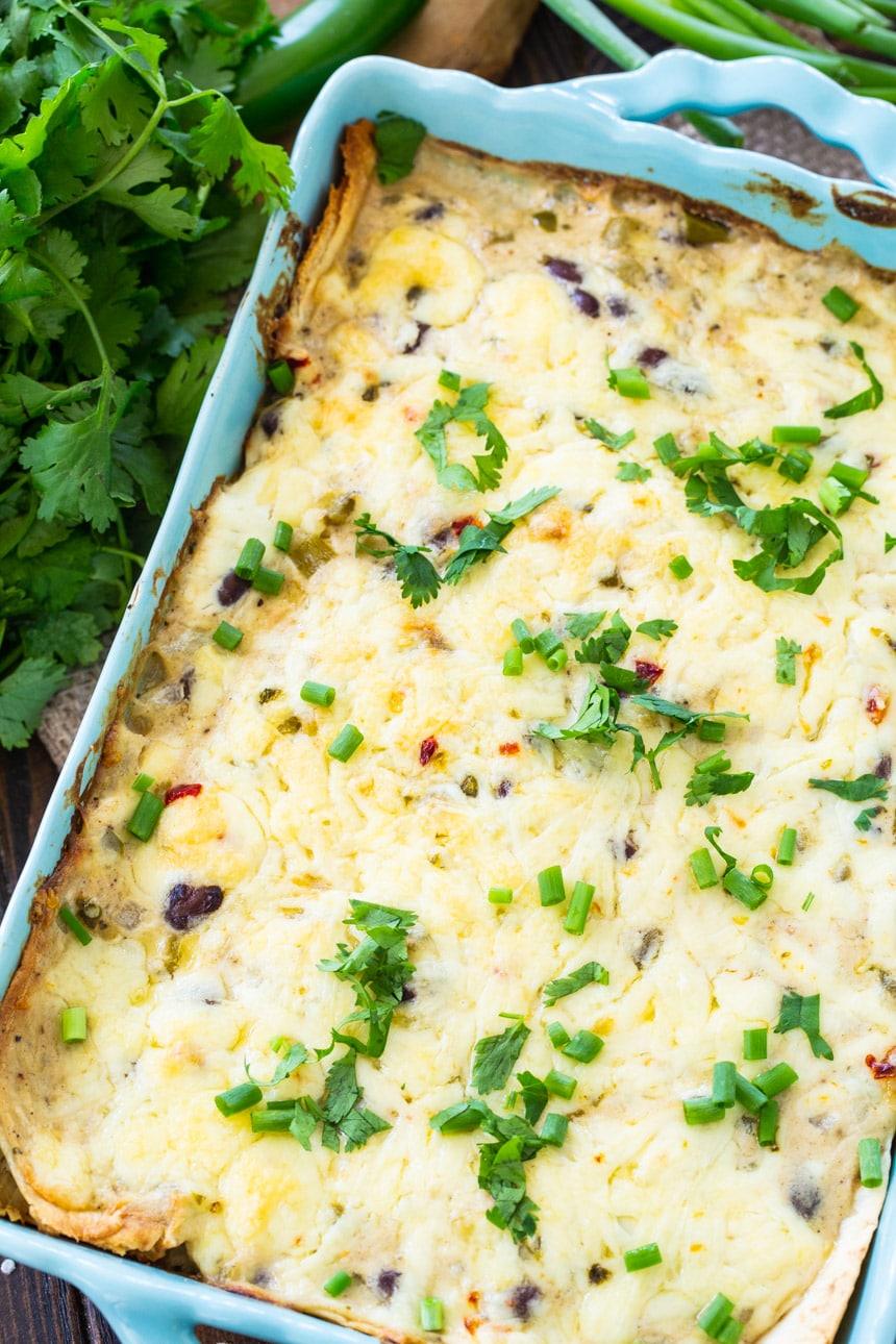 Creamy Chicken Enchilada Casserole