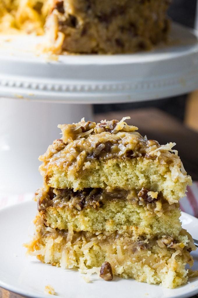 White German Chocolate Cake