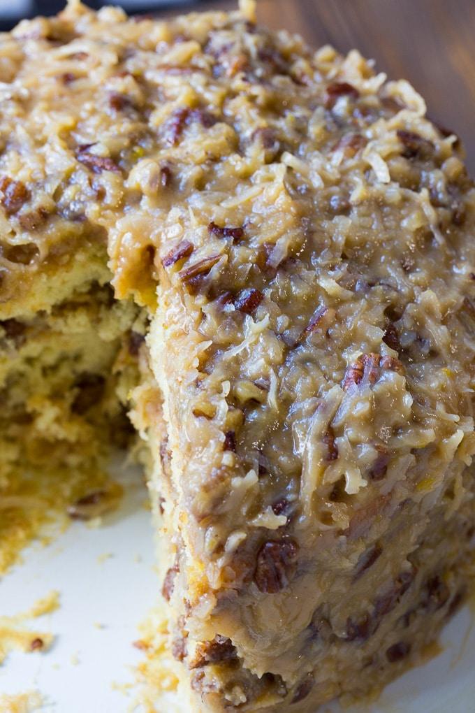 White German Chocolate Cake