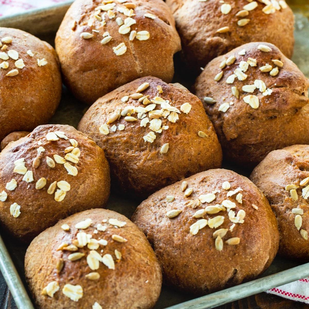 Whole Wheat Molasses Rolls