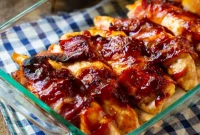 Jack Daniels Glazed Bacon Chicken
