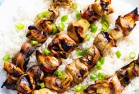 Grilled Chicken and Bacon Skewers