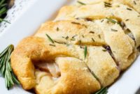 Festive Turkey Cranberry Brie Crescent Braid