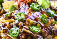 Loaded BBQ Steak Nachos