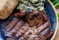 Sticky Balsamic Soy Rib-Eye Steaks