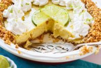 Zesty Lime Pie with Tropical Macadamia Coconut Crunch