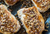 Glazed Honey Pecan Pork Chops