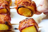 Crispy Bacon-Wrapped Spicy Pineapple Bites