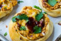 Flaky BBQ Chicken Swirls