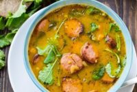 Golden Harvest Sausage and Sweet Potato Soup