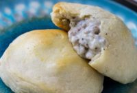 Biscuits Bursting with Sausage Gravy