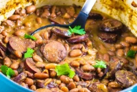 Hearty Pintos and Sausage