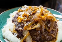 Smothered Steak Bites with Golden Onion Gravy