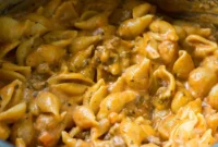 Hearty Creamy Instant Pot Beef and Shells