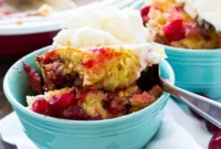 Rustic Cranberry Walnut Cobbler