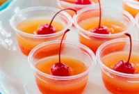 Caramelized Pineapple Cake Jell-O Shots