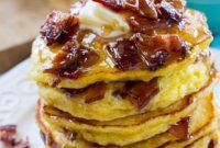 Sweet Corn & Bacon Candy Flapjacks