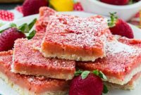 Zesty Strawberry Lemonade Bars