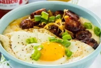 Hearty Smoked Sausage and Cheesy Grits Bowls