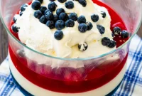 Festive Red White and Blue Jello