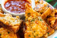 Golden Crispy Shrimp Toasts